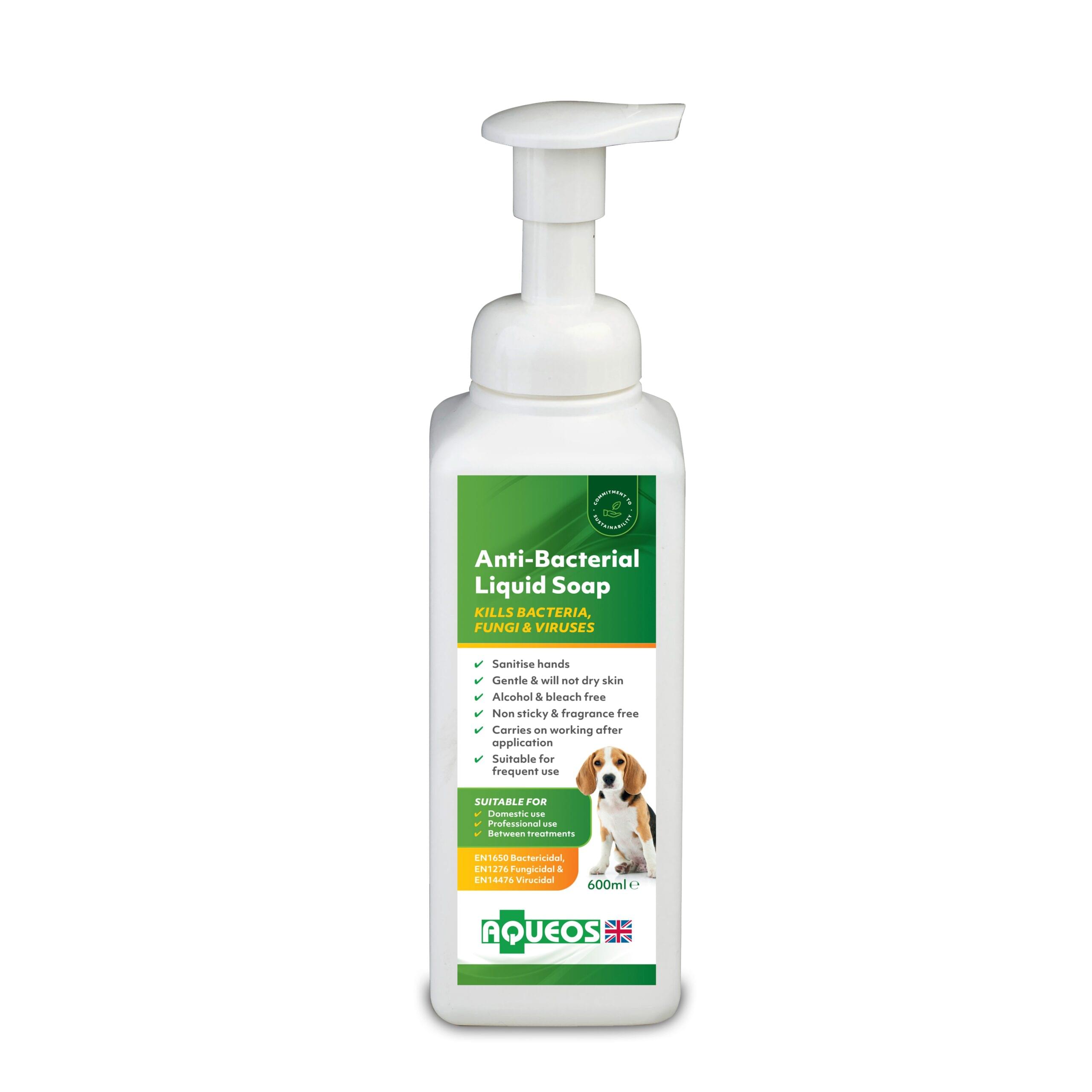 AQC4001-Canine Liquid Soap 600ml Aqueos Antibacterial Canine Liquid Soap 600ml - Image 1