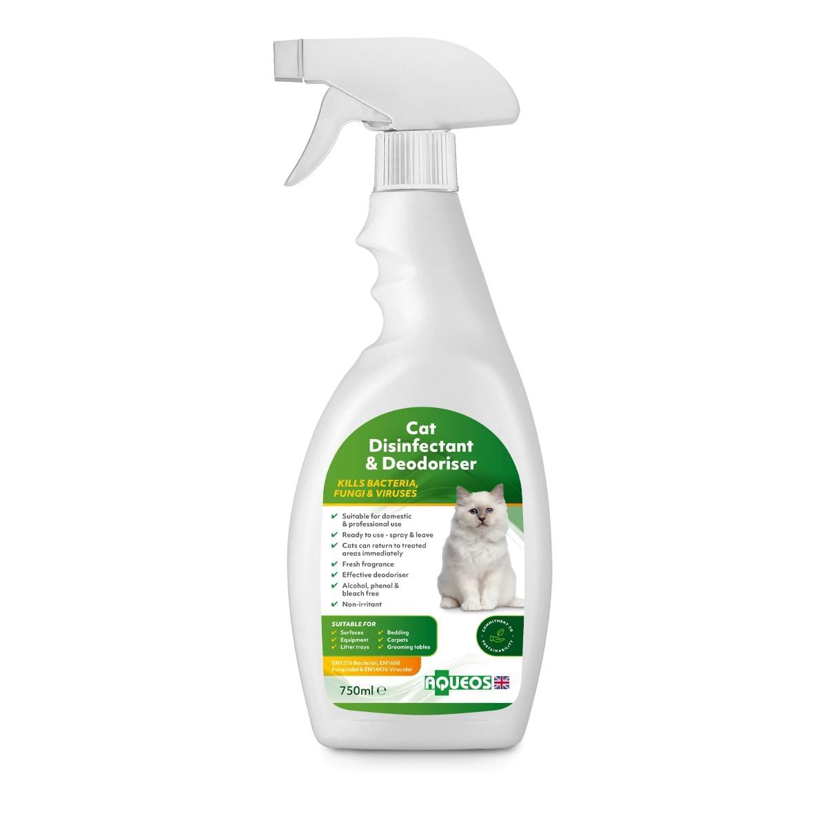 aqf1002-cat-disinfectant-deodoriser Aqueos Cat Disinfectant & Deodoriser - Image 1