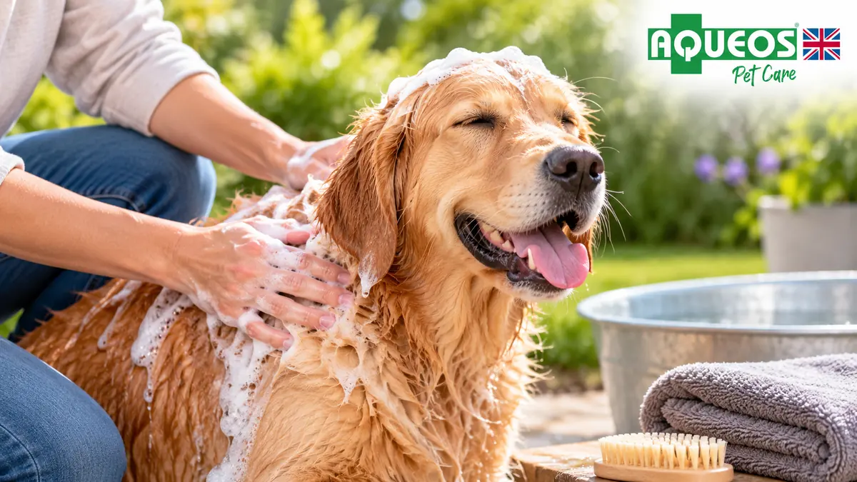 dog itchy skin shampoo aqueos