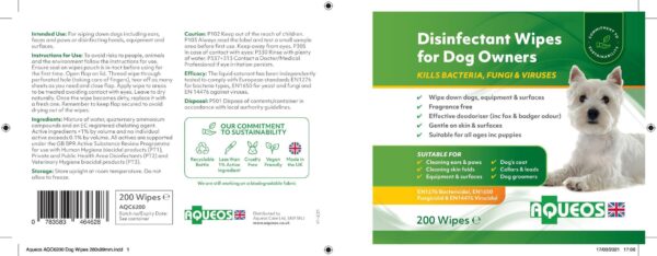 Disinfectant Wipes for Dogs & Owners (Jumbo)-3