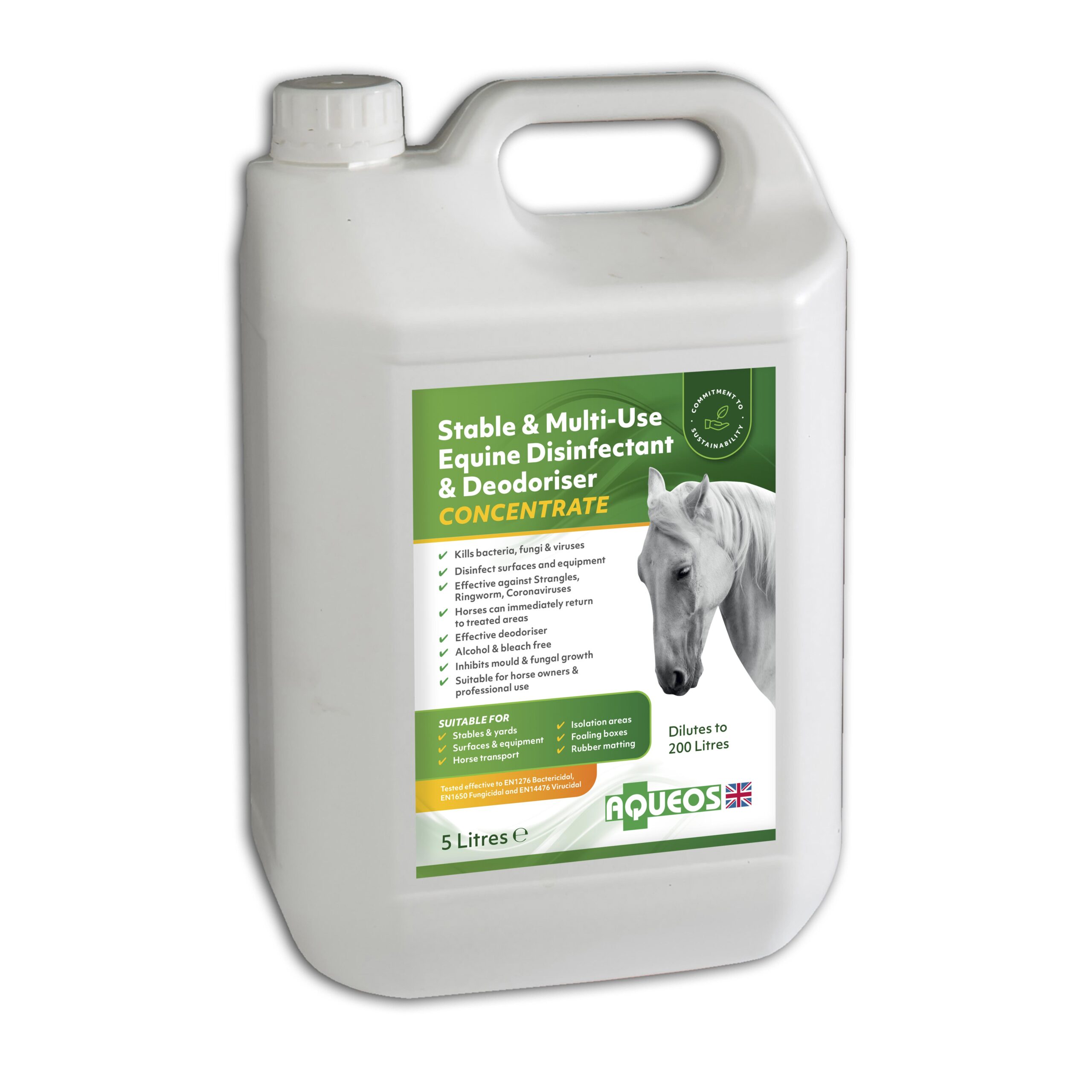Stable & Multi-Use Disinfectant 5L Concentrate, (Dilutes to 200 L)-0