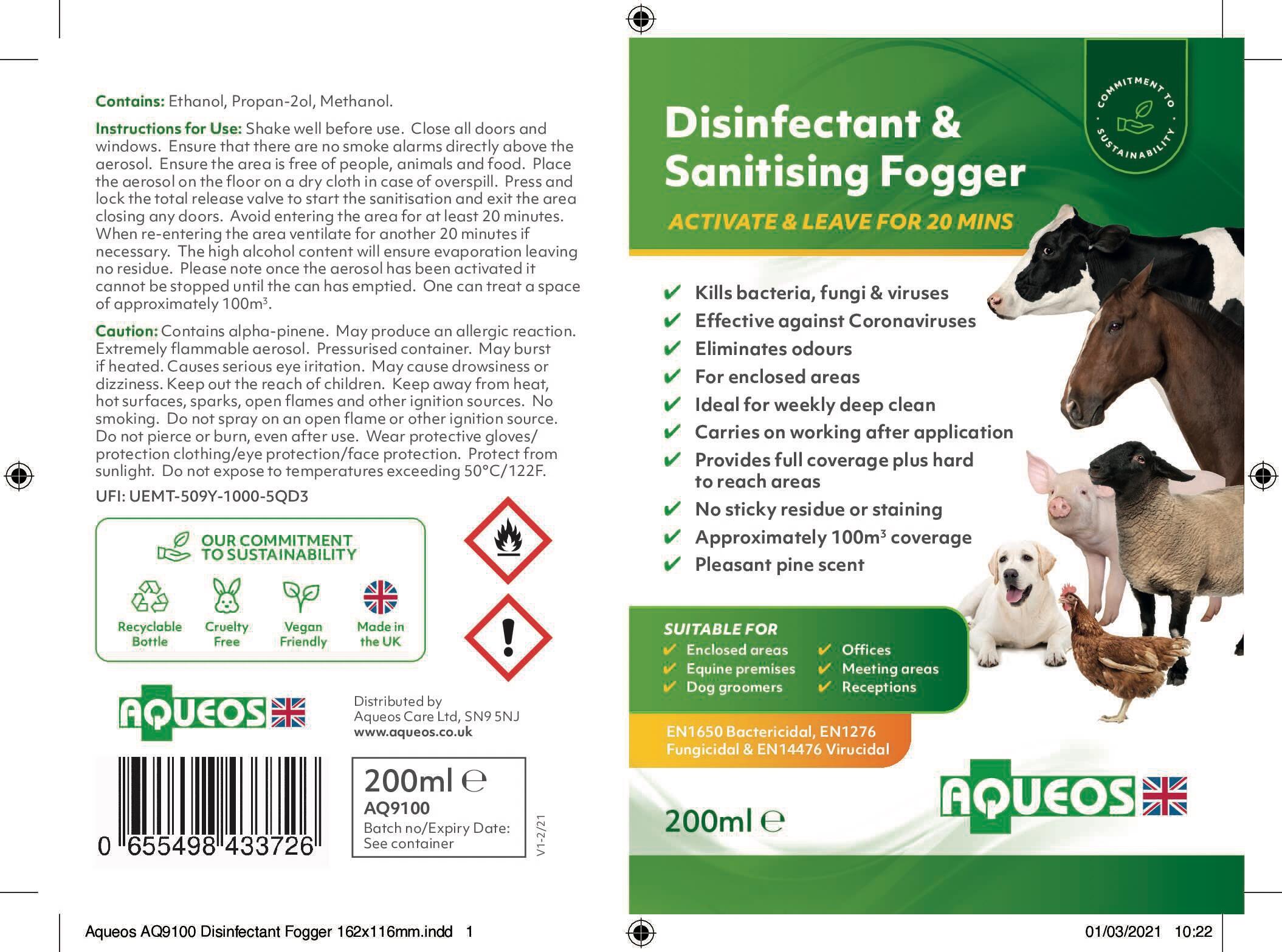 Weekly Deep Clean Disinfectant & Sanitising Fogger-1