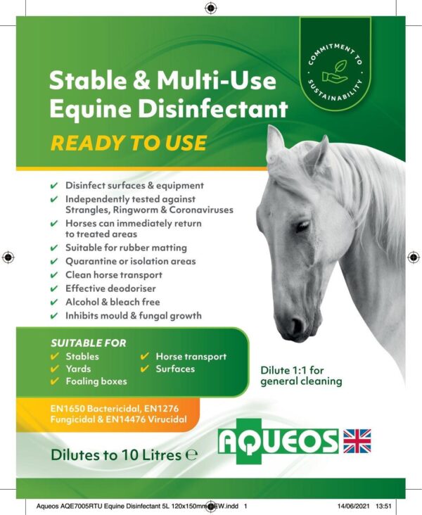 Ready to Use Stable & Multi-Use Disinfectant 5L (Dilutes to 10 Litres)-2