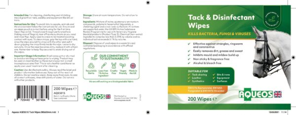 Tack & Disinfectant Wipes (Jumbo Tub)-2