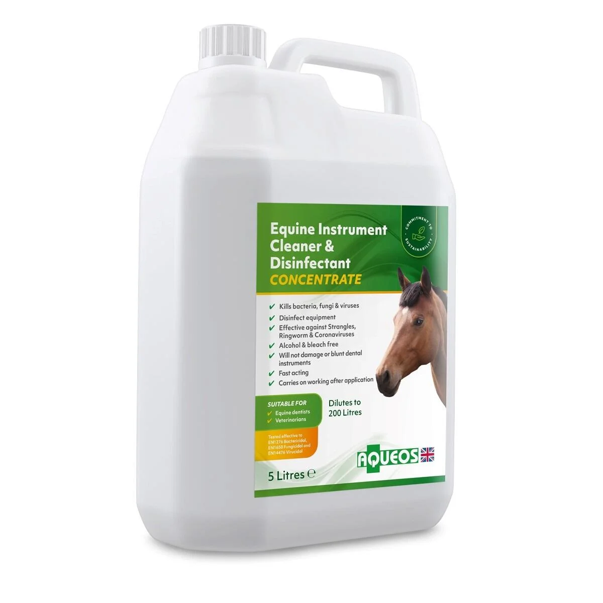 Equine Dental Instrument Cleaner & Disinfectant 5L (dilutes to 200 Litres) Equine Dental Instrument Cleaner & Disinfectant 5L (dilutes to 200 Litres)-0