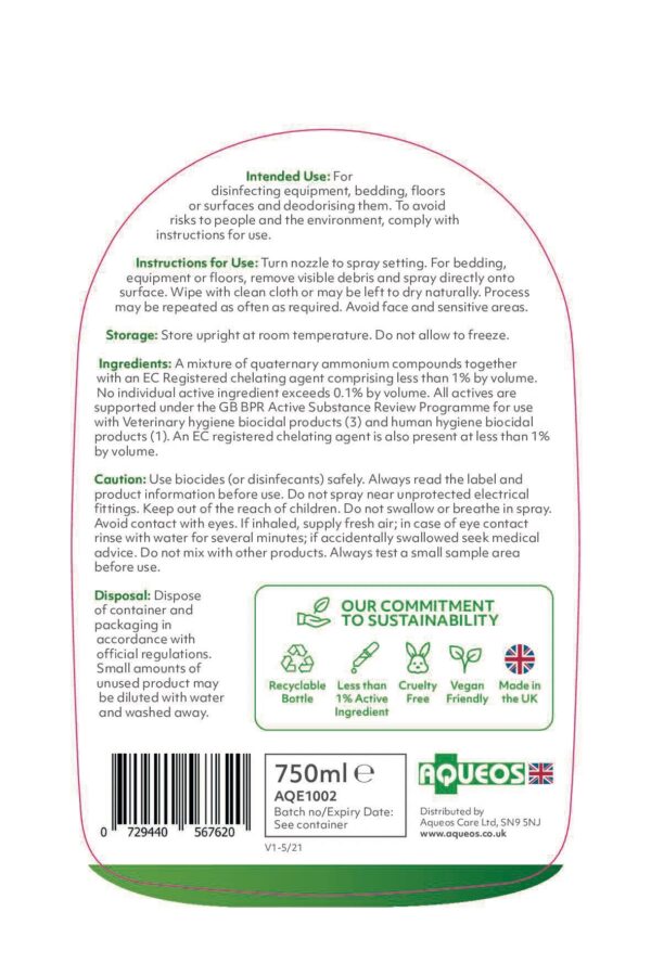 Equine Multi-Use Disinfectant 750ml-2