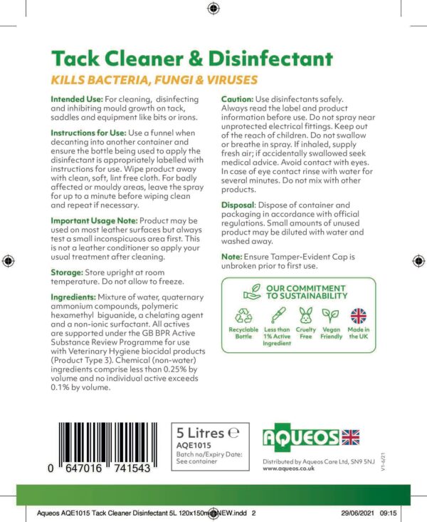 Tack Cleaner & Disinfectant 5 Litre-2