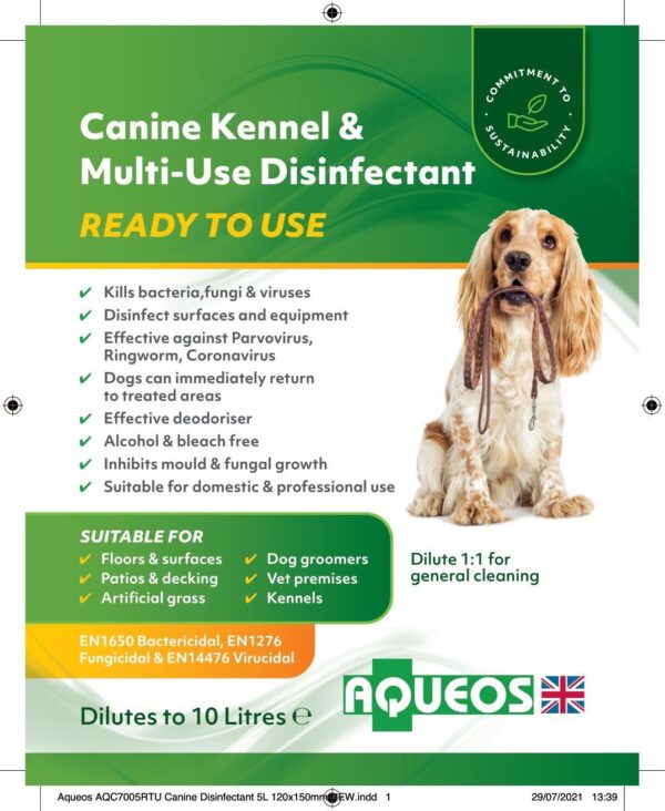 Canine Multi-Use Disinfectant  5L (Dilutes to 10L)-2