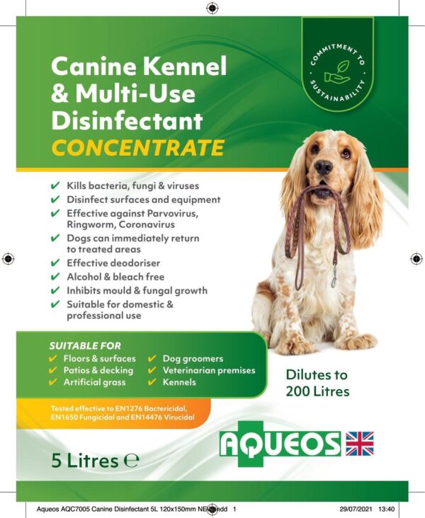 Canine & Multi-Use Disinfectant Concentrate (dilutes to 200 Litres)-1